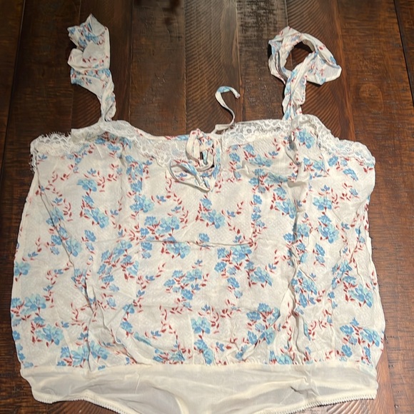 NEW🔥Free People Take It Away Bodysuit - Sleeveless Ivory Combo $68 - Picture 7 of 9